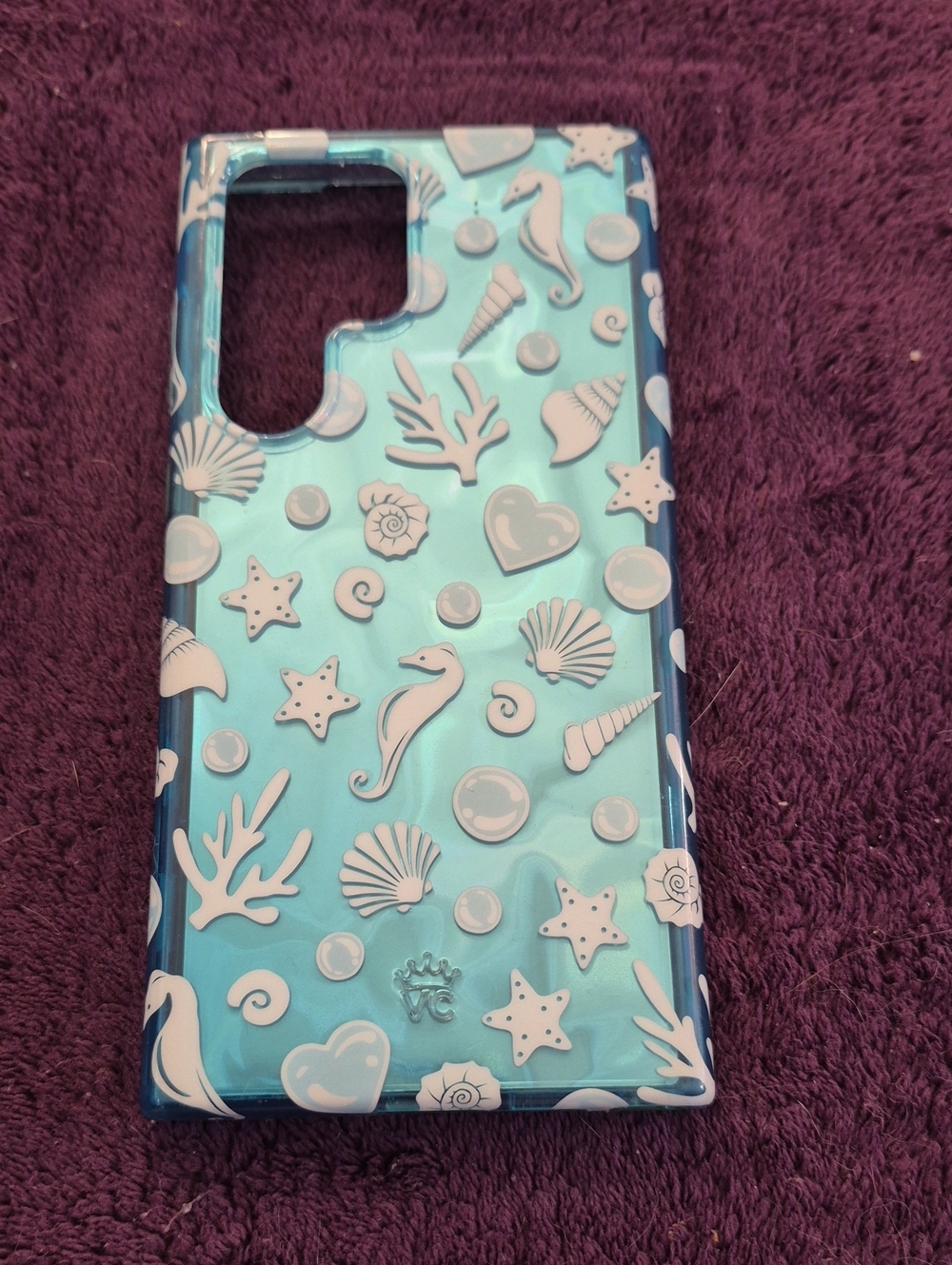 Velvet Caviar Aquamarine Holograohic Samsung S23 Ultra Phone Case